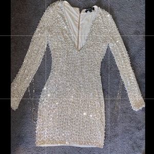 Pearl and Crystallized Gown - Ivory